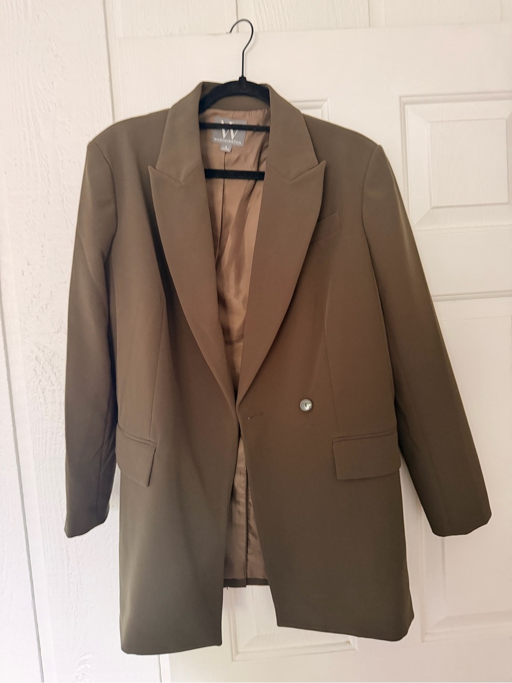 Olive Green Oversized Blazer